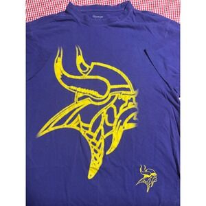 Reebok Minnesota Vikings NFL Football T Shirt Men's Purple XL